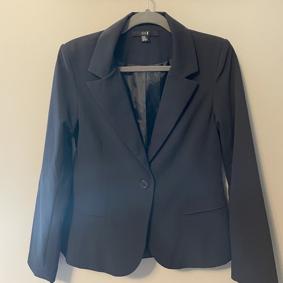 Forever 21 Navy Blue Blazer - Picture 1 of 2
